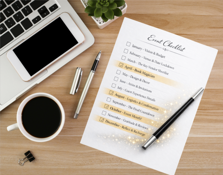 Your 2026 Event Planning Checklist: Where Magic Fits In